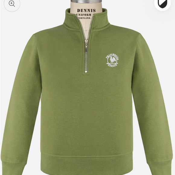 Primrose Dennis Uniform Half Zip Sweatshirt Y2XS (3T-4T) - Picture 6 of 6